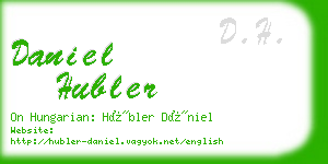 daniel hubler business card